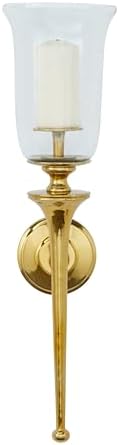 Deco 79 Gold Candle Sconce