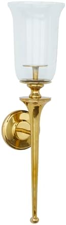 Deco 79 Gold Candle Sconce