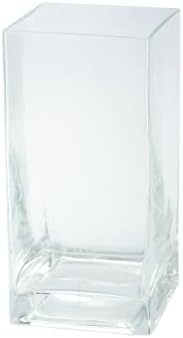 8 Transparent Clear Glass Pillar Candle Holder