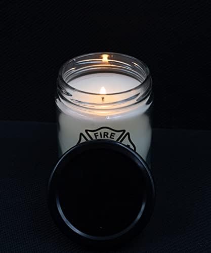 Firefighter Maltese Cross Candle Novelty Gift