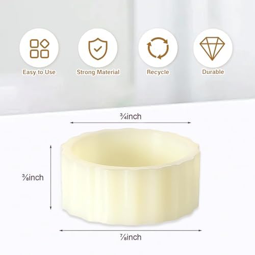 NIIIYTYB10-Piece Set of Durable Candle Huggers to Keep Taper Candles Steady