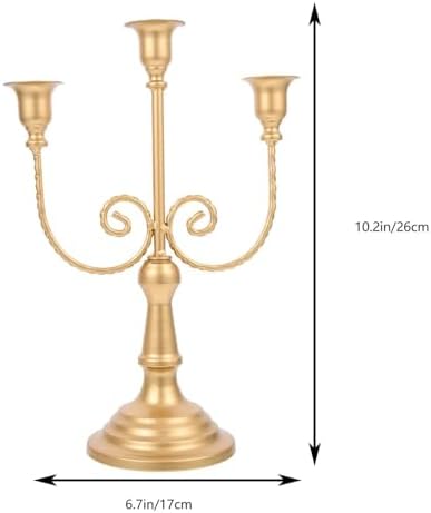 Three-Arm Candleholder Santa Candle Stand with Detachable Candlesticks
