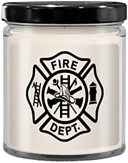Firefighter Maltese Cross Candle Novelty Gift