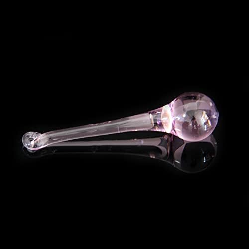 MyMEO 14pc Pink Glass Icicle Crystal Drop Pendants Chandelier