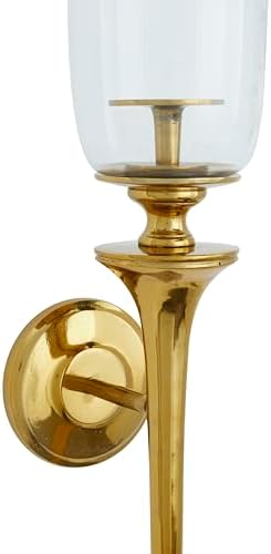 Deco 79 Gold Candle Sconce