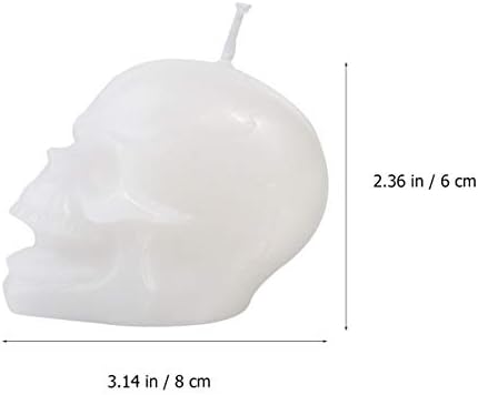 Festive Halloween Skull Candles