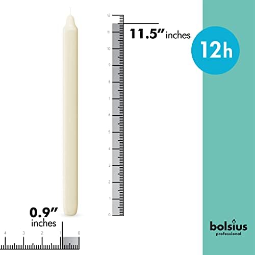 BOLSIUS Ivory Candlesticks Bulk Pack 50 Count