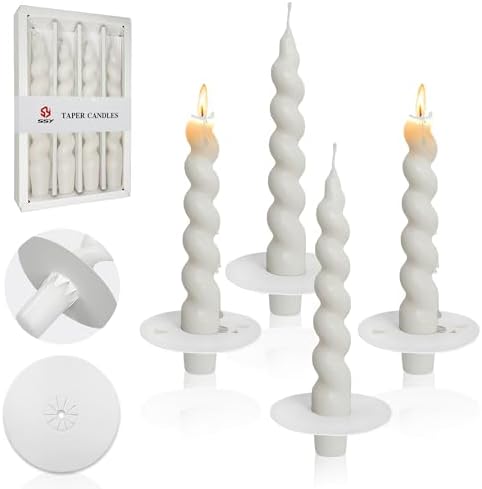 20 Pcs Taper Candle Drip Protectors - Clean Surface Safe Use