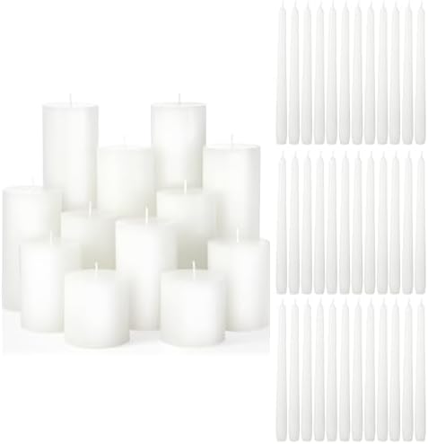 MTLEE Hand-Poured Candle Holder Set 54-Piece