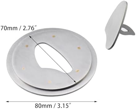Coshar Metal Candle Jar Topper Shade Sleeves Lid - Melt Evenly Silver