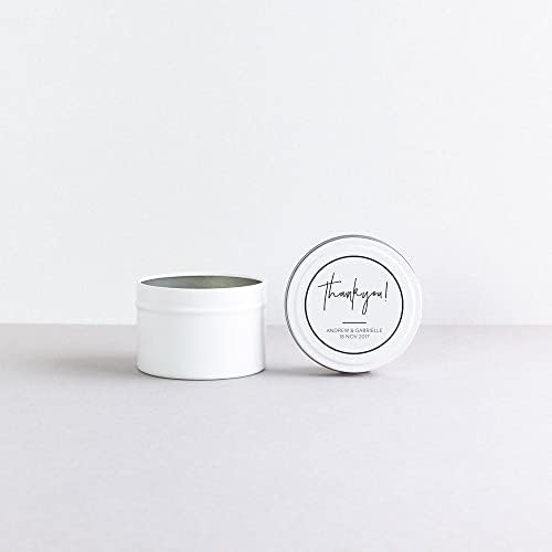Aroparc - 24 Count White Candle Tins 4oz for Candle Makers and Travelers