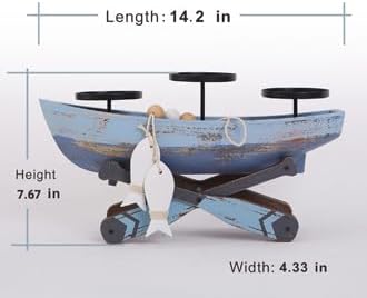 Nauti Boat Candle Holder Decor