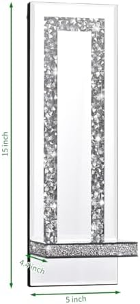 Mirrored Silver Candle Ends for Hallway or Entryway