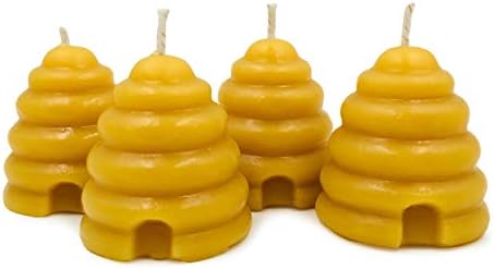 Pure Beeswax Beehive Candles Pack of 4