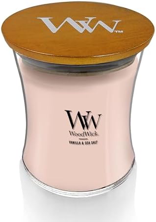 WoodWick Vanilla Sea Salt Scented Medium Hourglass Candle