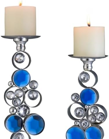 Elegant Candleholders with Vanilla Scented Candles