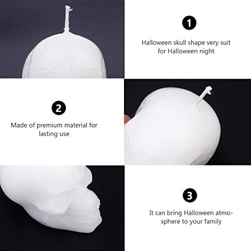 Festive Halloween Skull Candles