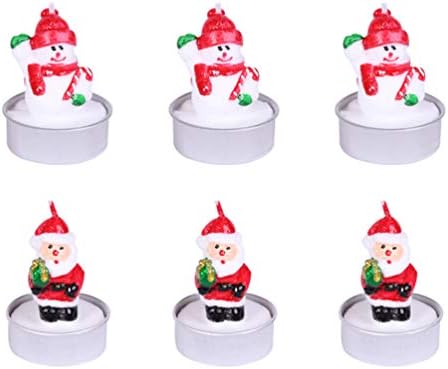 Happyyami Santa Snowman Candles-Christmas