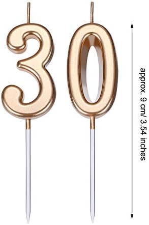 30th Birthday Candles Cake Topper Happy Birthday