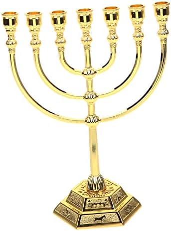 7-Piece Metal Candlestick Set for Israelis