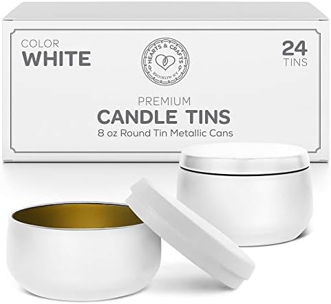 24-Pack Candle Jars for DIY - Easy Lightweight Durable