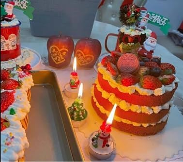Creative Christmas Decorations - Snowman Tree Scene