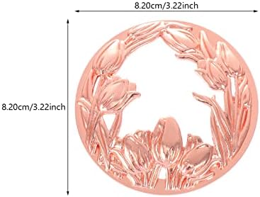 VOSAREA Candle Shade Topper Rose Gold Metal Shade for Jar Candles