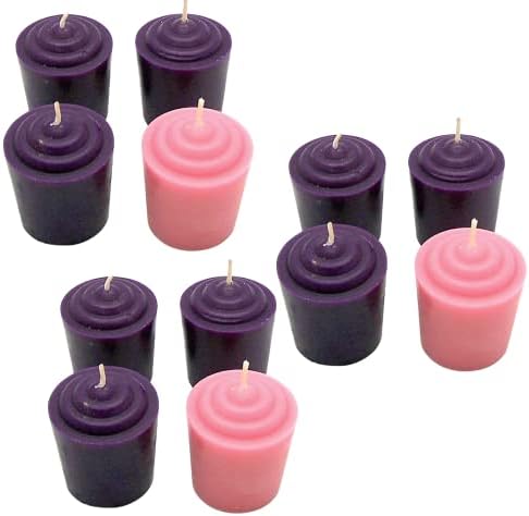 Beautiful Advent Wreath Votive Candle Set for Fall Christmas