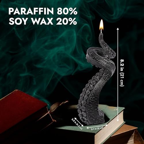 Beyond Spooky Lidy Black Candle Octopus Tentacle
