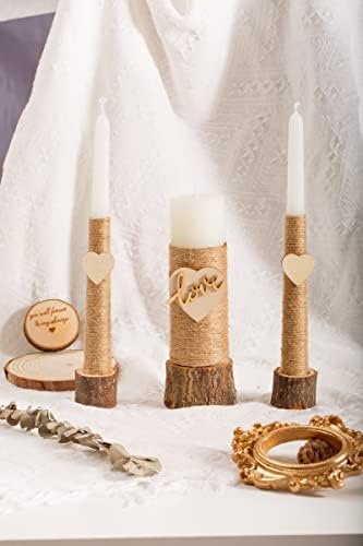 Unity Candle Set for Weddings - Perfect for Ceremony and Centerpiece