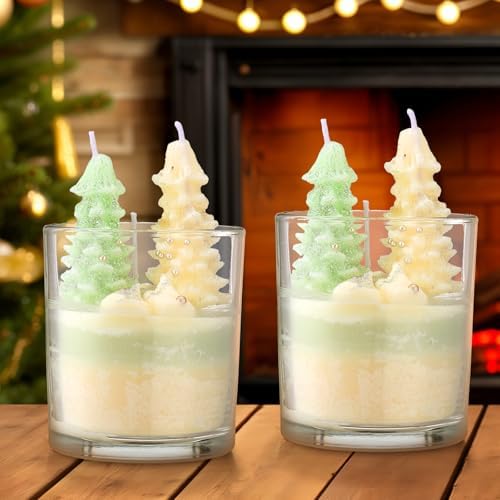 Christmas Aspen Scented Candles DE Winter Decor 2-Pack