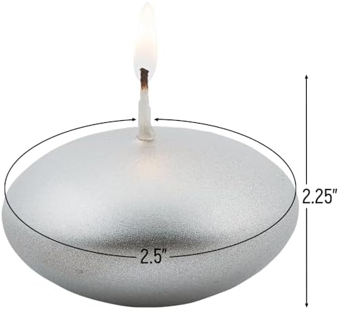 225 Silver Floating Candle Set