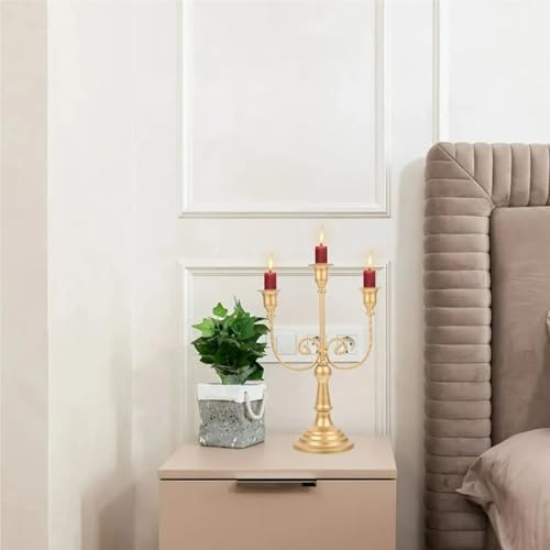 Three-Arm Candleholder Santa Candle Stand with Detachable Candlesticks