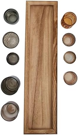 Solid Paulownia Wood Candleholder Set