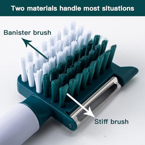 Dual-Function ULTIMATE Julienne Peeler and Vegetable Brush for Kitchen