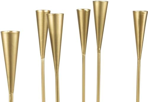 Northlight Modern 8 Taper Candelabra - Matte Gold Finish