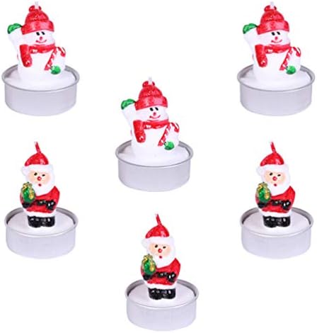Happyyami Santa Snowman Candles-Christmas