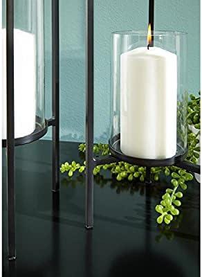 Signature Design by Ashley Ginette Modern Metal Candle Holder Set