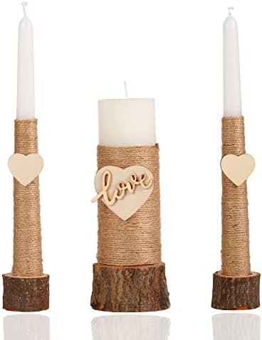 Unity Candle Set for Weddings - Perfect for Ceremony and Centerpiece