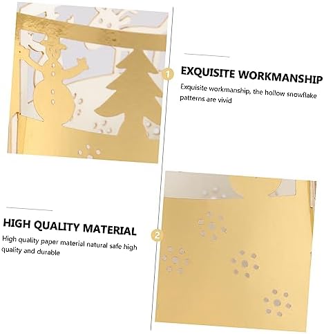 Gold Snowflake Candle Lampshades
