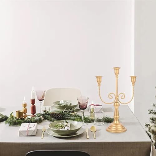 Three-Arm Candleholder Santa Candle Stand with Detachable Candlesticks