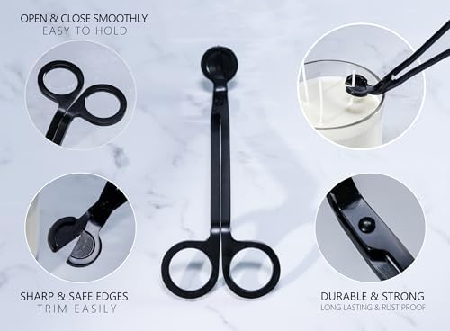 10PCS Stainless Steel Candle Wick Trimmer Set