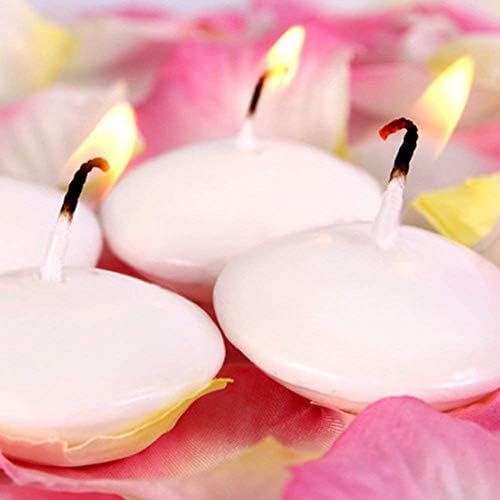 12-Piece White Floating Candles Perfect for Relaxing Hosting Parties