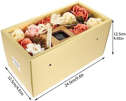 HOMSFOU Rose Light House Decorative Candle Box