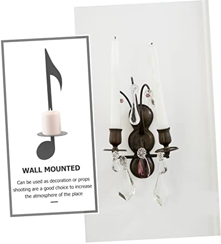 Aboofan Wall Candle Holder Decor Music Note
