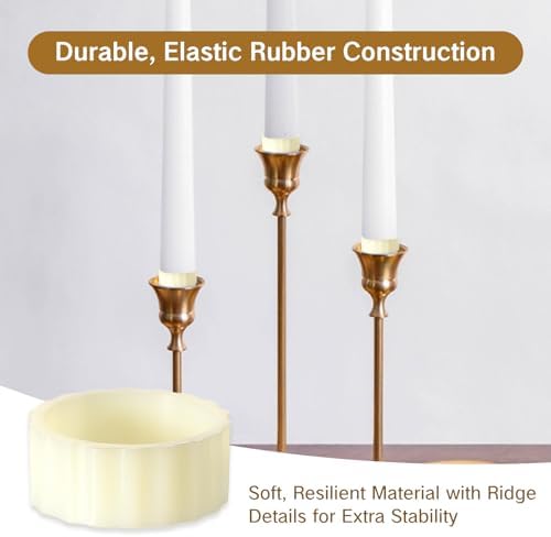 NIIIYTYB10-Piece Set of Durable Candle Huggers to Keep Taper Candles Steady