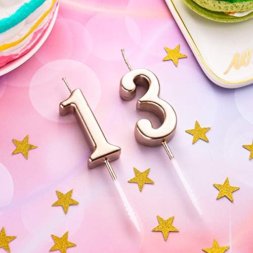 13th Birthday Magic Celebrating a Special Year with Nuanchus 354inch Birthday Candles Topper