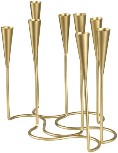 Northlight Modern 8 Taper Candelabra - Matte Gold Finish