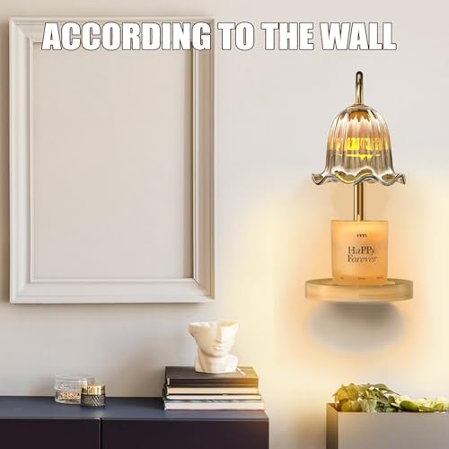 Adjustable Amber Candle Warmer with Timer