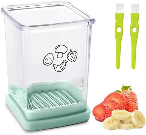 Stainless Steel Fruit Slicer with Push Plate